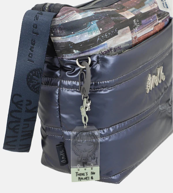 Geanta ANEKKE 33713-007 crossbody matlasata Nature Ocean