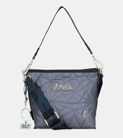 Geanta ANEKKE 33713-192 crossbody matlasata Nature Ocean cu două manere