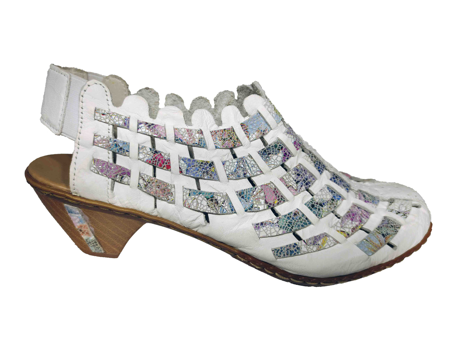 PANTOFI CASUAL DECUPAȚI DAMĂ RIEKER 46778-80 - totalpantofi