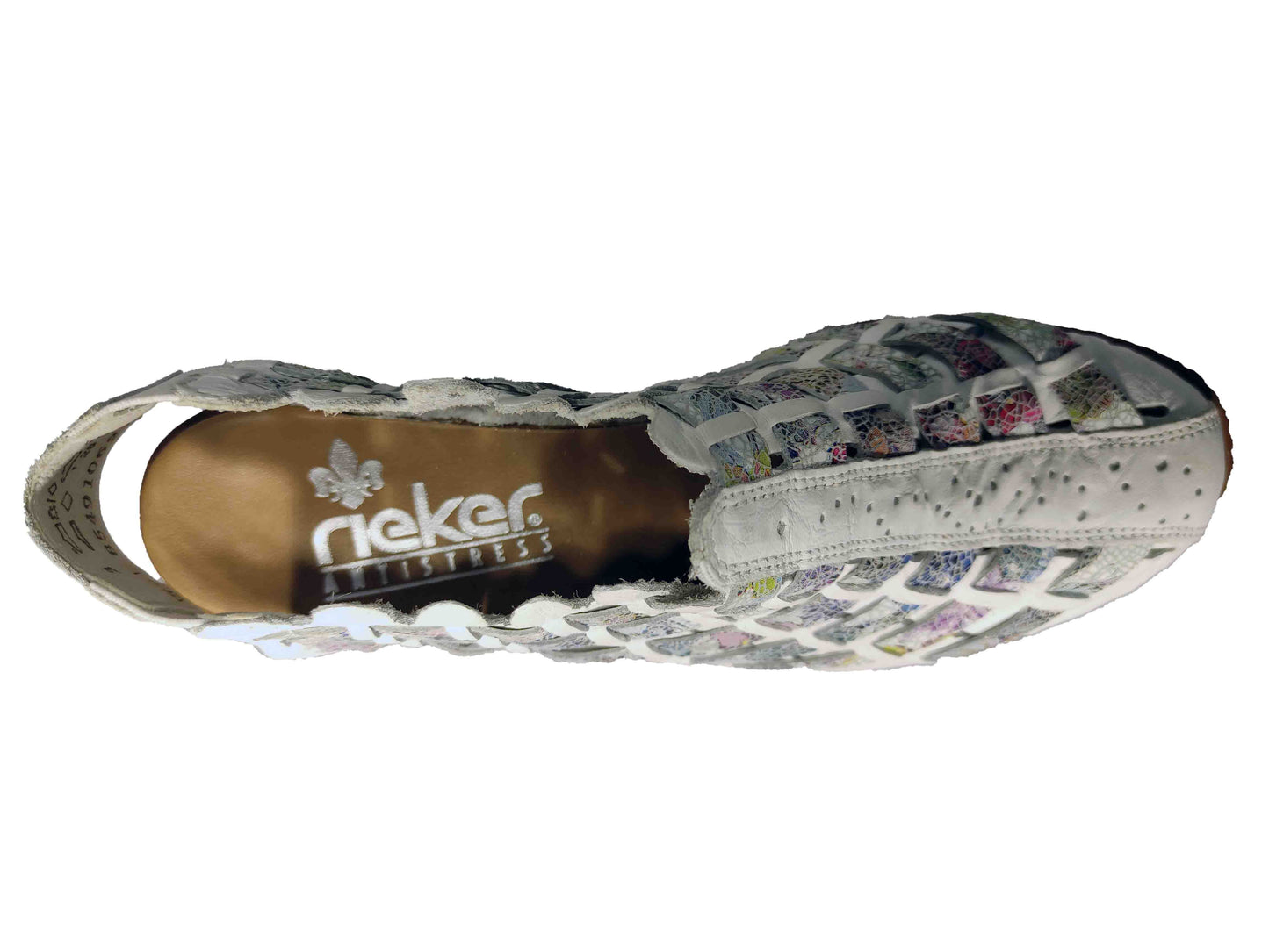 PANTOFI CASUAL DECUPAȚI DAMĂ RIEKER 46778-80 - totalpantofi