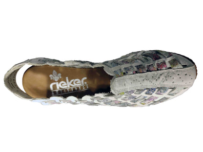 PANTOFI CASUAL DECUPAȚI DAMĂ RIEKER 46778-80 - totalpantofi