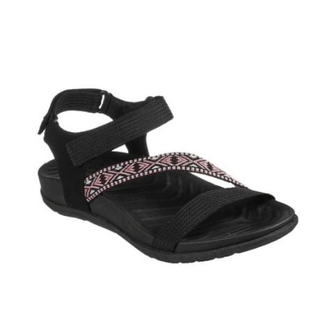 SANDALE CASUAL DAMA SKECHERS 163221 BKLP