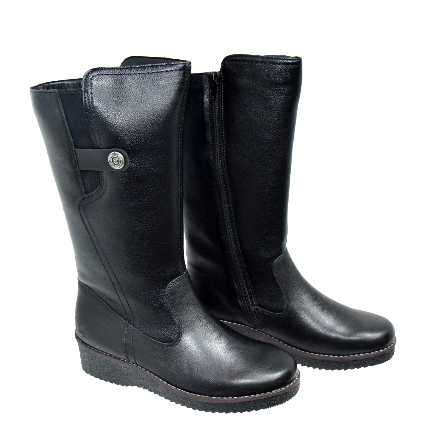CIZME CASUAL DAMA RIEKER Y4655-00 NEGRE
