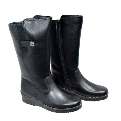 CIZME CASUAL DAMA RIEKER Y4655-00 NEGRE