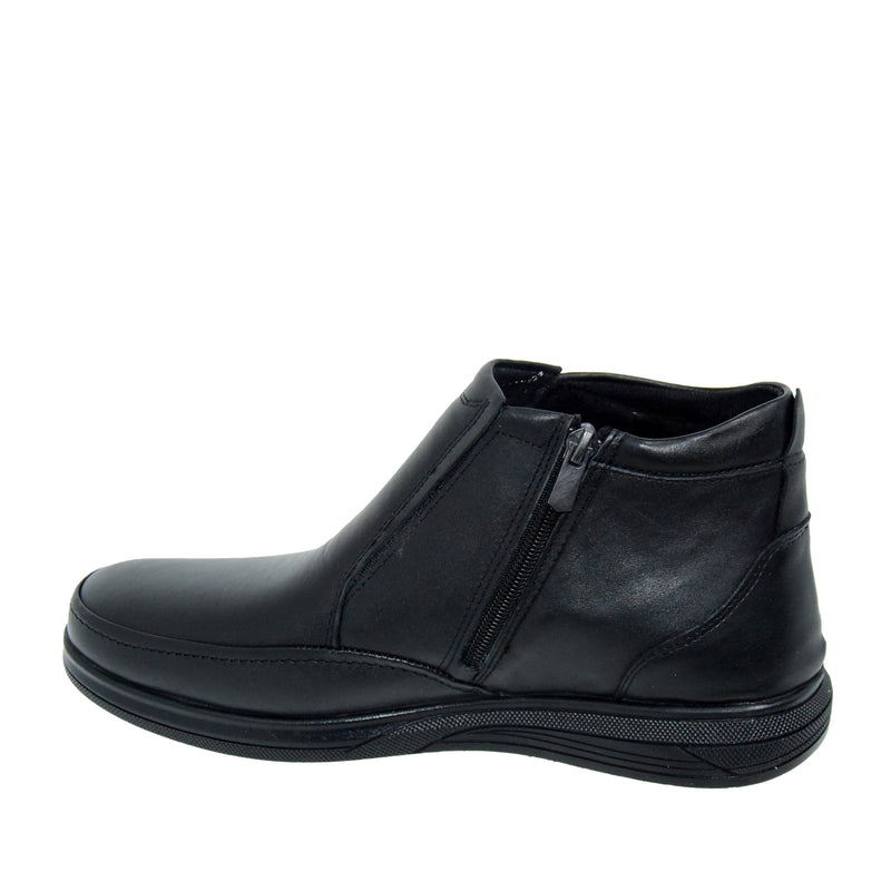 GHETE CASUAL BARBATI GORETTI B25-3202 NEGRE - imagine 4