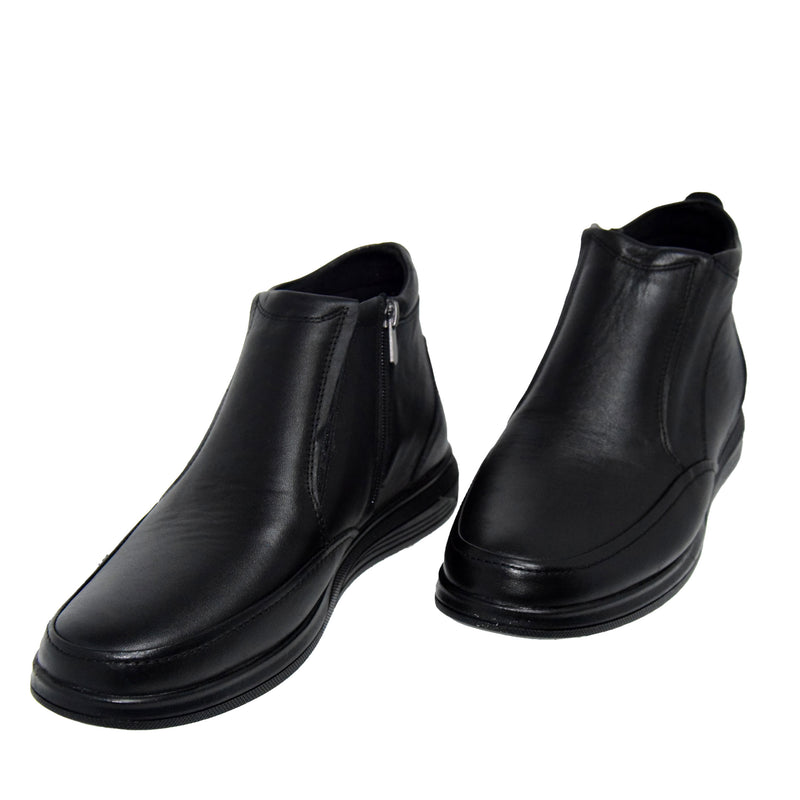 GHETE CASUAL BARBATI GORETTI B25-3202 NEGRE - imagine 5