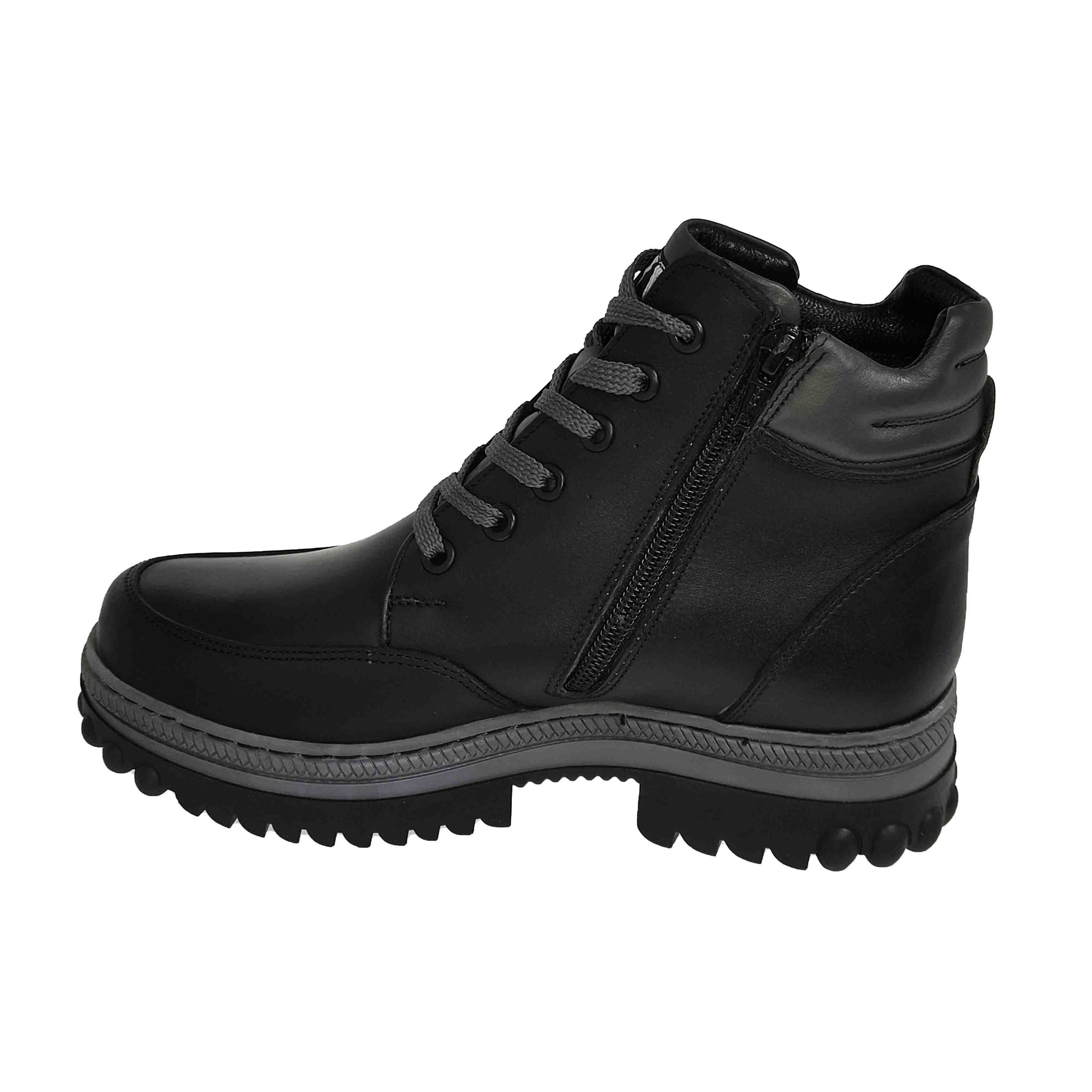 GHETE CASUAL ADOLESCENȚI BRAND ROMÂNESC I362N NEGRE - totalpantofi
