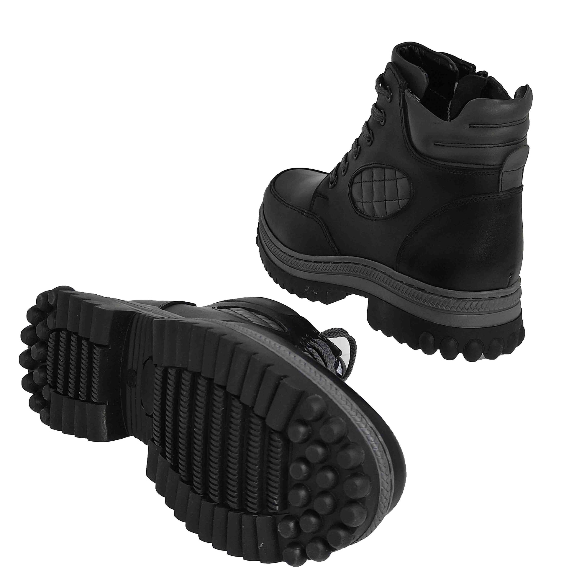 GHETE CASUAL ADOLESCENȚI BRAND ROMÂNESC I362N NEGRE - totalpantofi