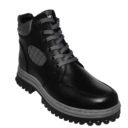 GHETE CASUAL ADOLESCENȚI BRAND ROMÂNESC I362N NEGRE - totalpantofi