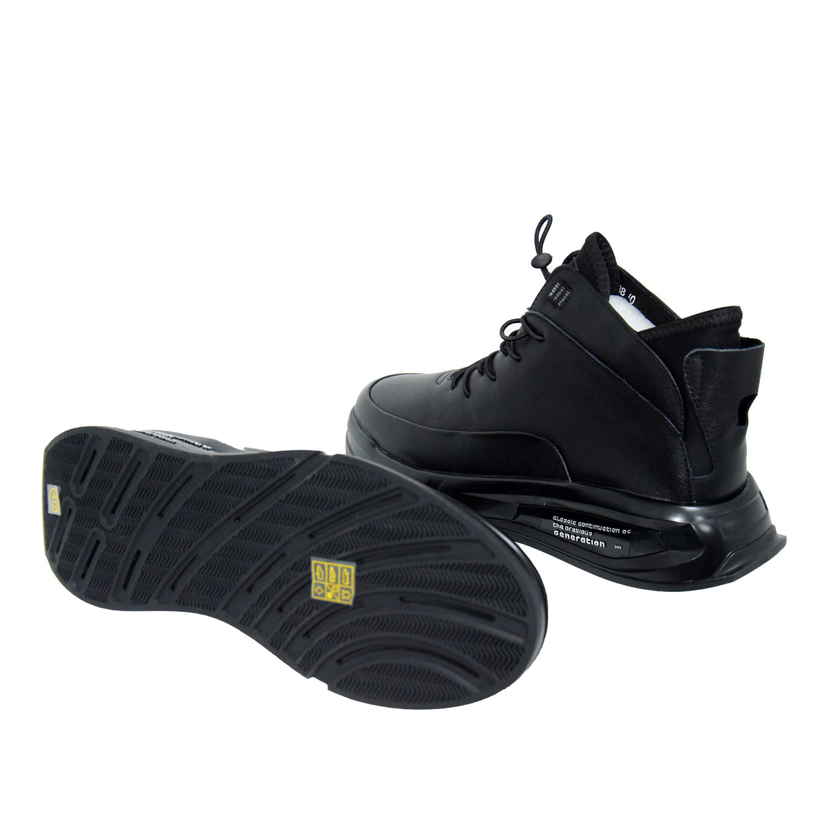 GHETE CASUAL BARBATI FRANCO GERARDO 7688 NEGRE - imagine 6