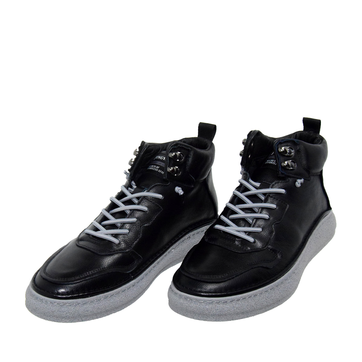 GHETE CASUAL BARBATI FRANCO GERARDO 903590 NEGRE - imagine 5