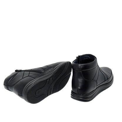 GHETE CASUAL BARBATI GORETTI B24-1803 NEGRE