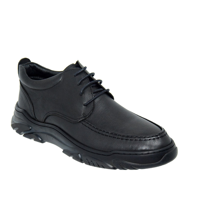 GHETE CASUAL BARBATI MELS A8114 NEGRE - imagine 2