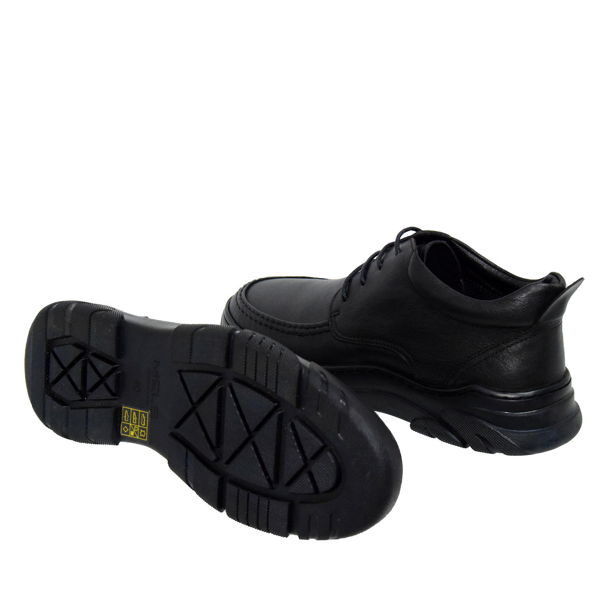 GHETE CASUAL BARBATI MELS A8114 NEGRE - imagine 6