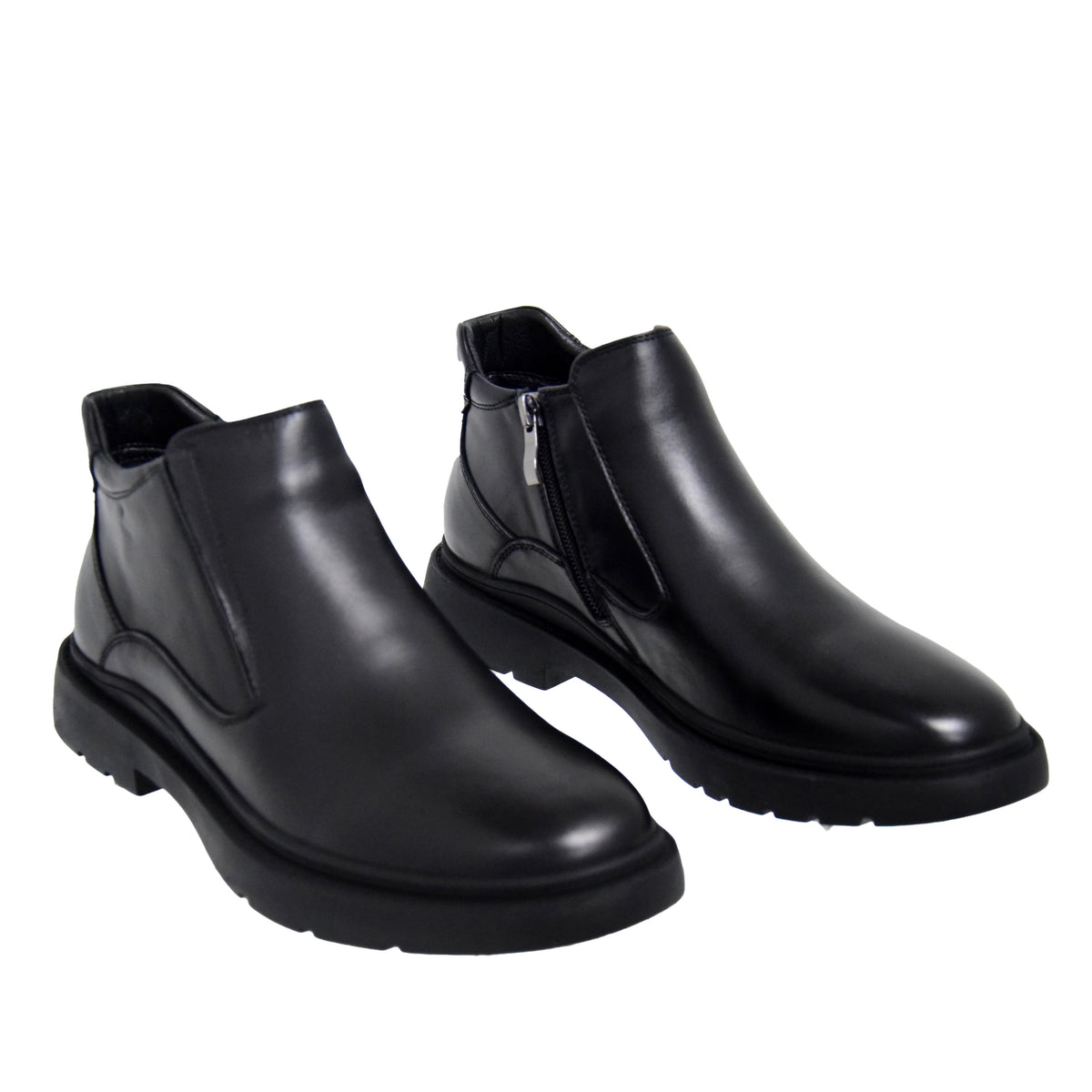 GHETE CASUAL BARBATI MELS W2096-2 NEGRE - imagine 5