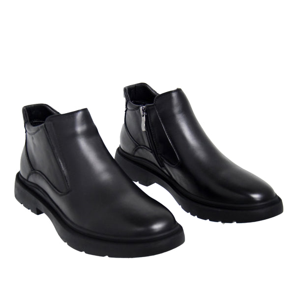 GHETE CASUAL BARBATI MELS W2096-2 NEGRE - imagine 5