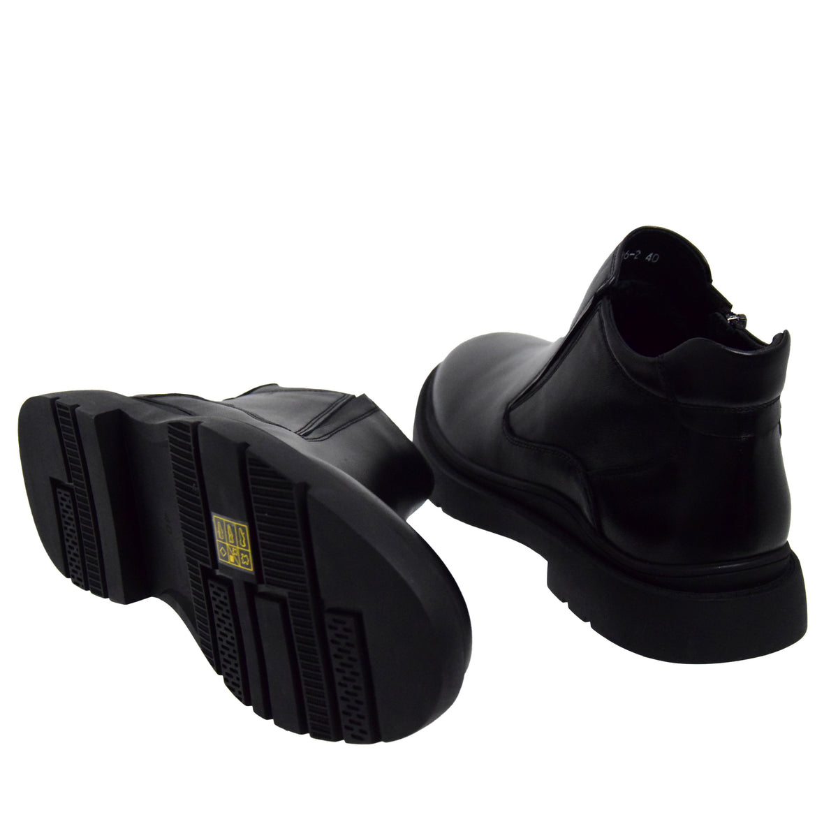 GHETE CASUAL BARBATI MELS W2096-2 NEGRE - imagine 6