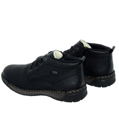 GHETE CASUAL BARBATI RIEKER B0347-00 NEGRE