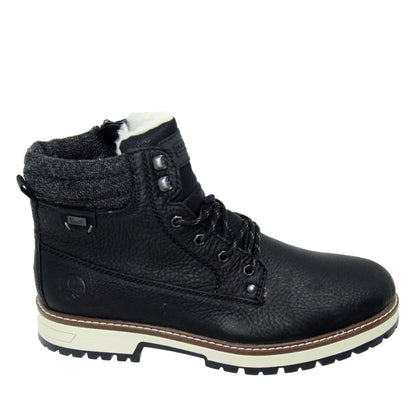 GHETE CASUAL BARBATI RIEKER F8301-00 NEGRE
