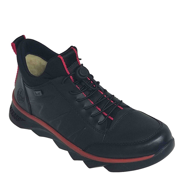 Ghete Casual Bărbați RIEKER RI405 Negru – Piele Naturală – vedere 1