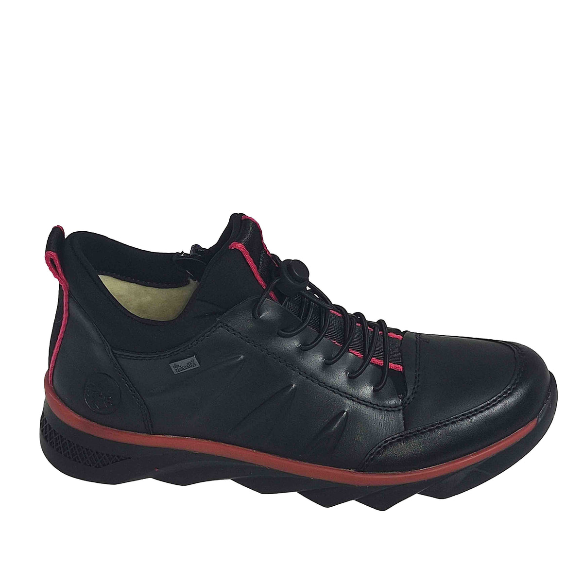 Ghete Casual Bărbați RIEKER RI405 Negru – Piele Naturală – vedere 2