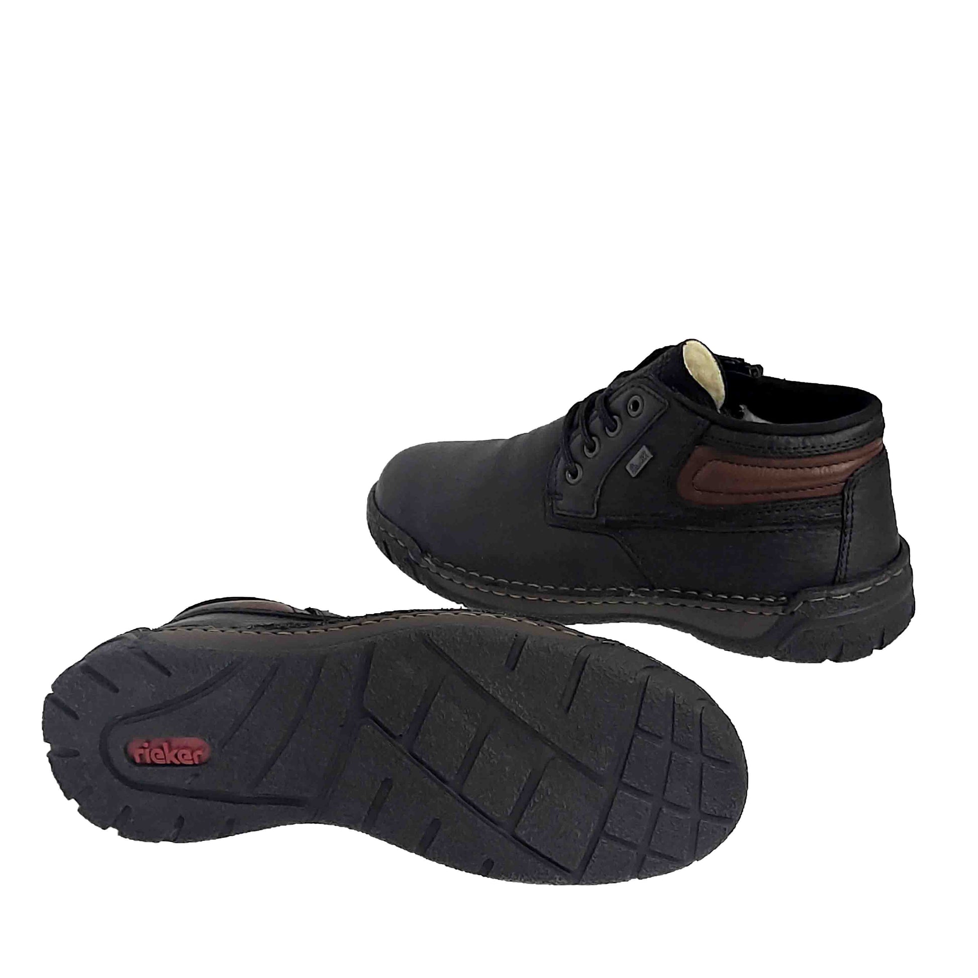 GHETE CASUAL BĂRBAȚI RIEKER RI409 - totalpantofi
