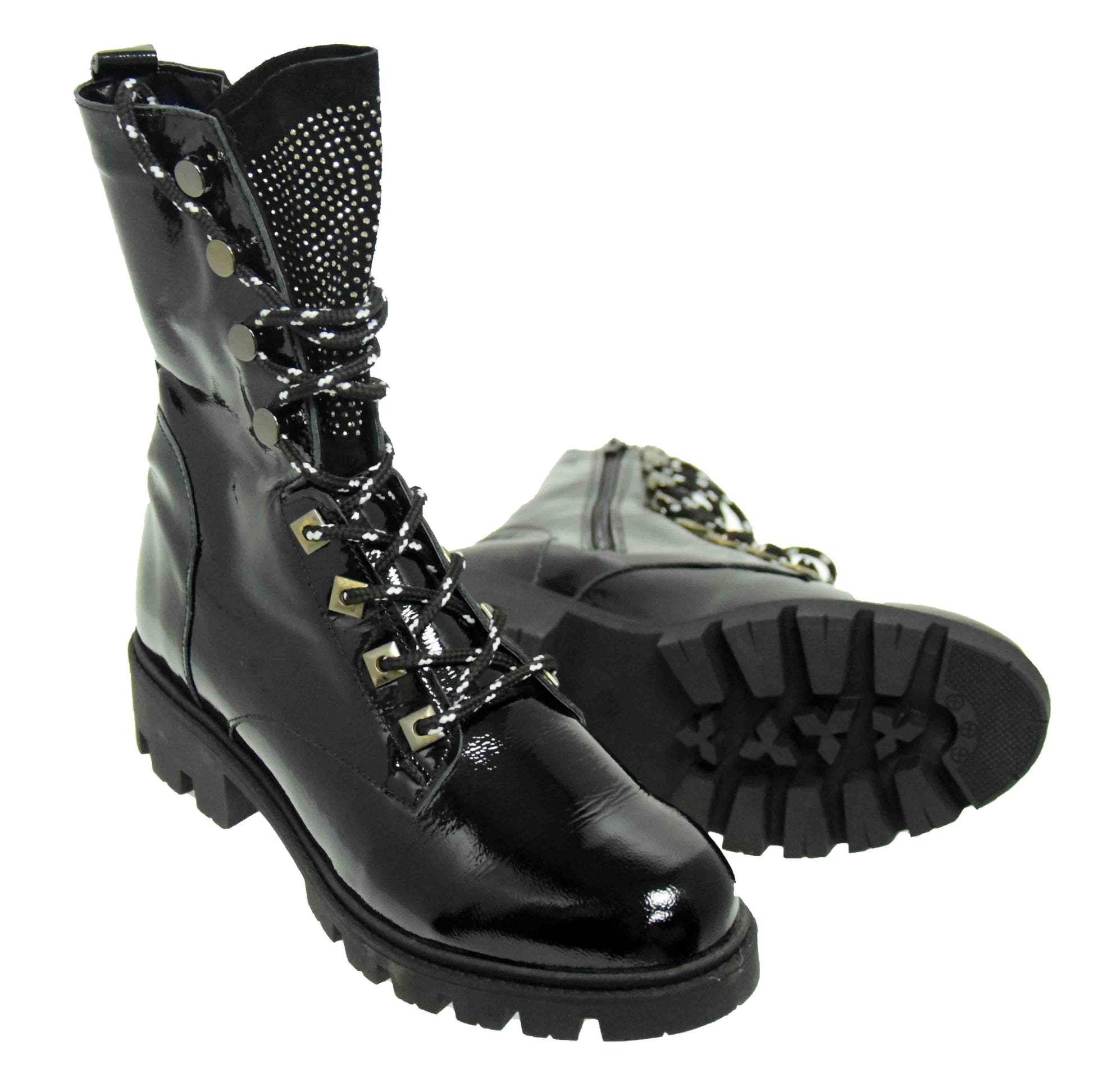 GHETE CASUAL DAMA BRAND ROMANESC E106P - totalpantofi