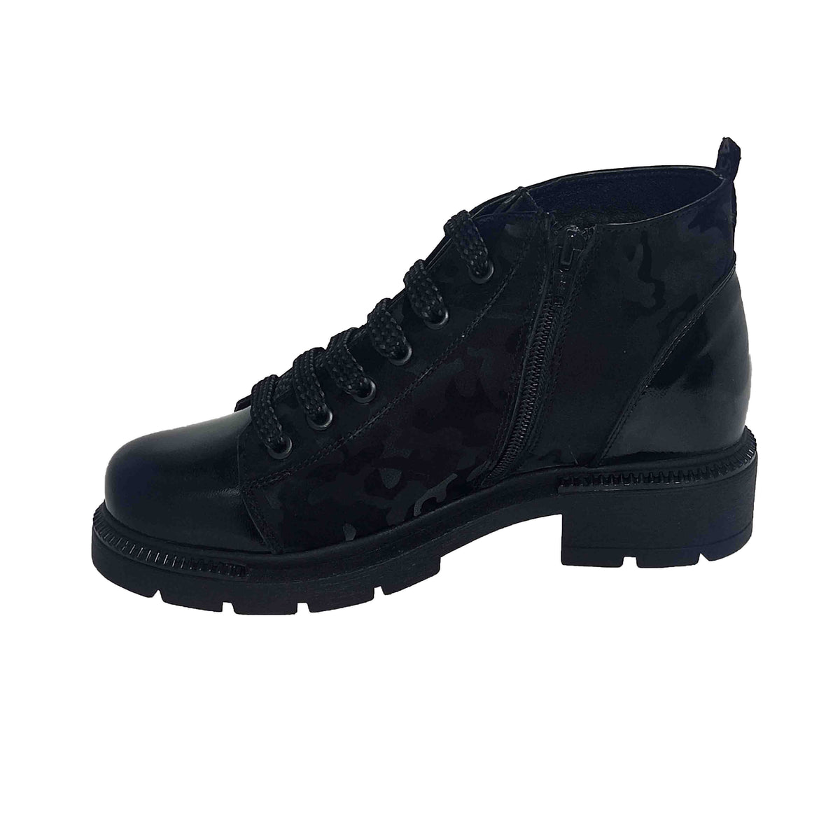 Ghete Casual Damă NICOLIS 157658 Negru – Piele Naturală – vedere 8