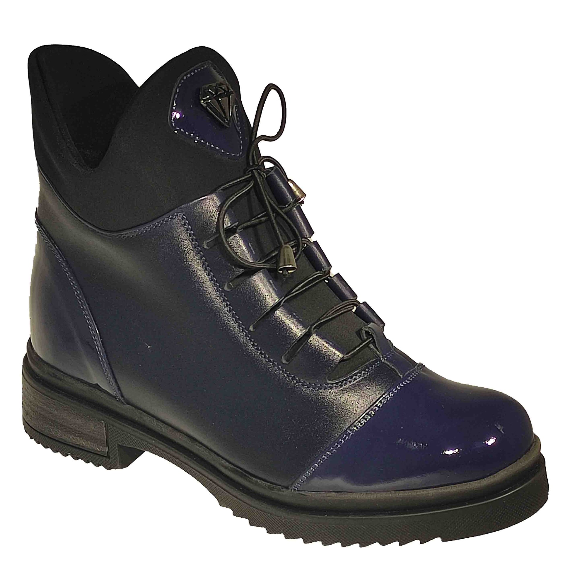 GHETE CASUAL DAMĂ BRAND ROMÂNESC S008O ALBASTRE - totalpantofi