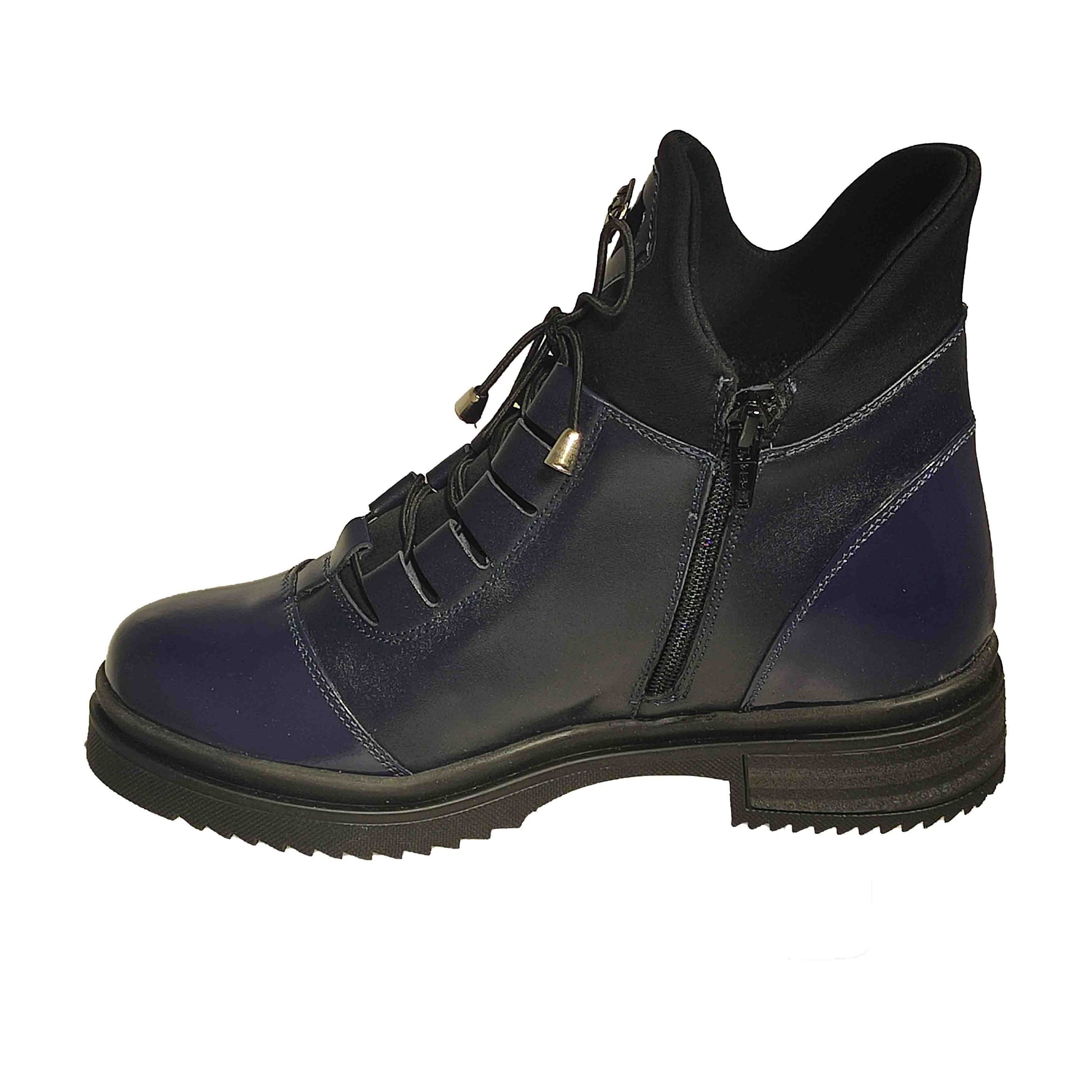 GHETE CASUAL DAMĂ BRAND ROMÂNESC S008O ALBASTRE - totalpantofi