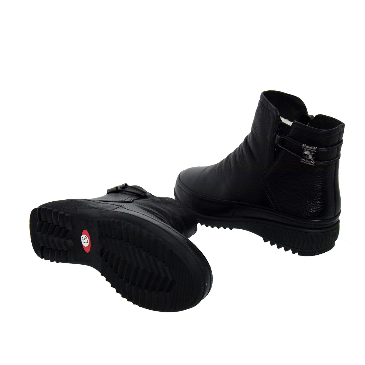 GHETE CASUAL DAMA FORAMZIONE 69199B-6 NEGRE - imagine 10