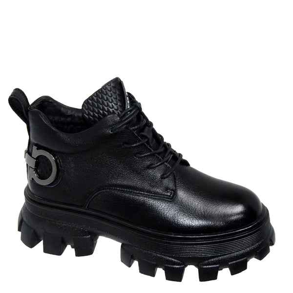 GHETE CASUAL DAMA FORMAZIONE D32912E NEGRE - imagine 2