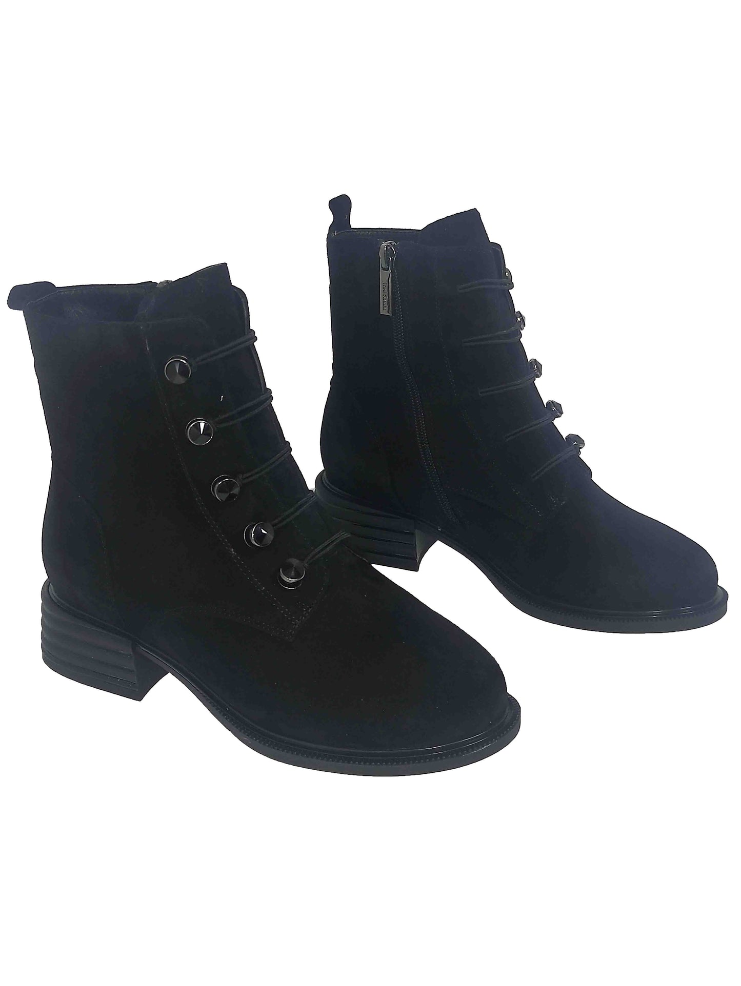 GHETE CASUAL DAMĂ JOSE SIMON JS005 NEGRE - totalpantofi