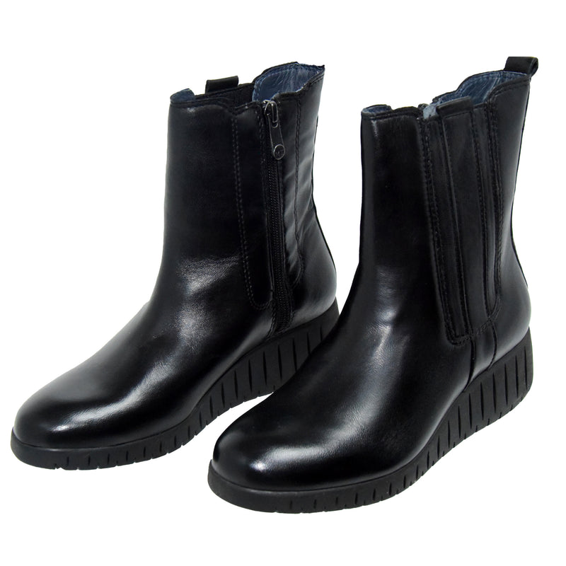 GHETE CASUAL DAMA MARCO TOZZI 25442-29 NEGRE - imagine 5