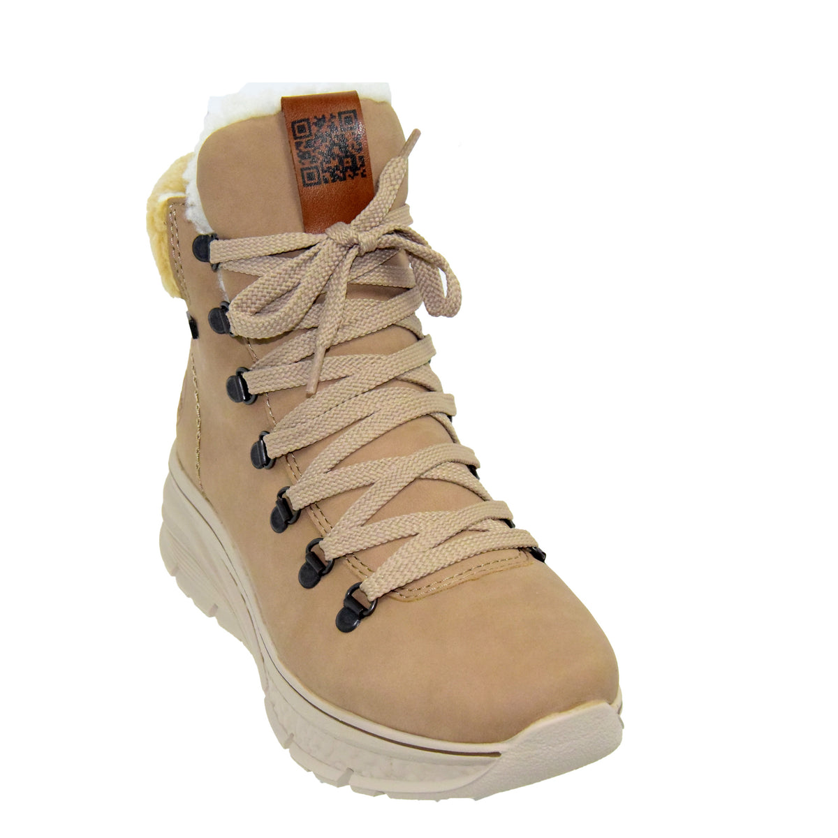 GHETE CASUAL DAMA RIEKER 48034-20 BEJ - imagine 7