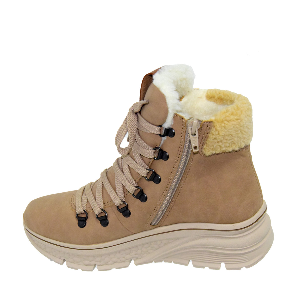 GHETE CASUAL DAMA RIEKER 48034-20 BEJ - imagine 8