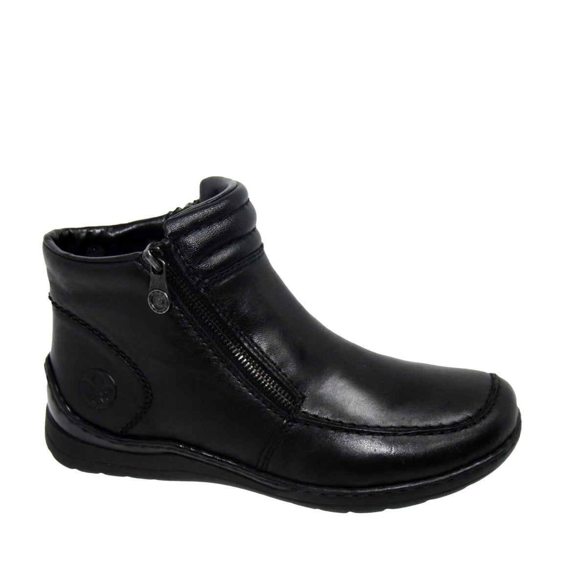 GHETE CASUAL DAMA RIEKER 48999-00 NEGRE - imagine 8