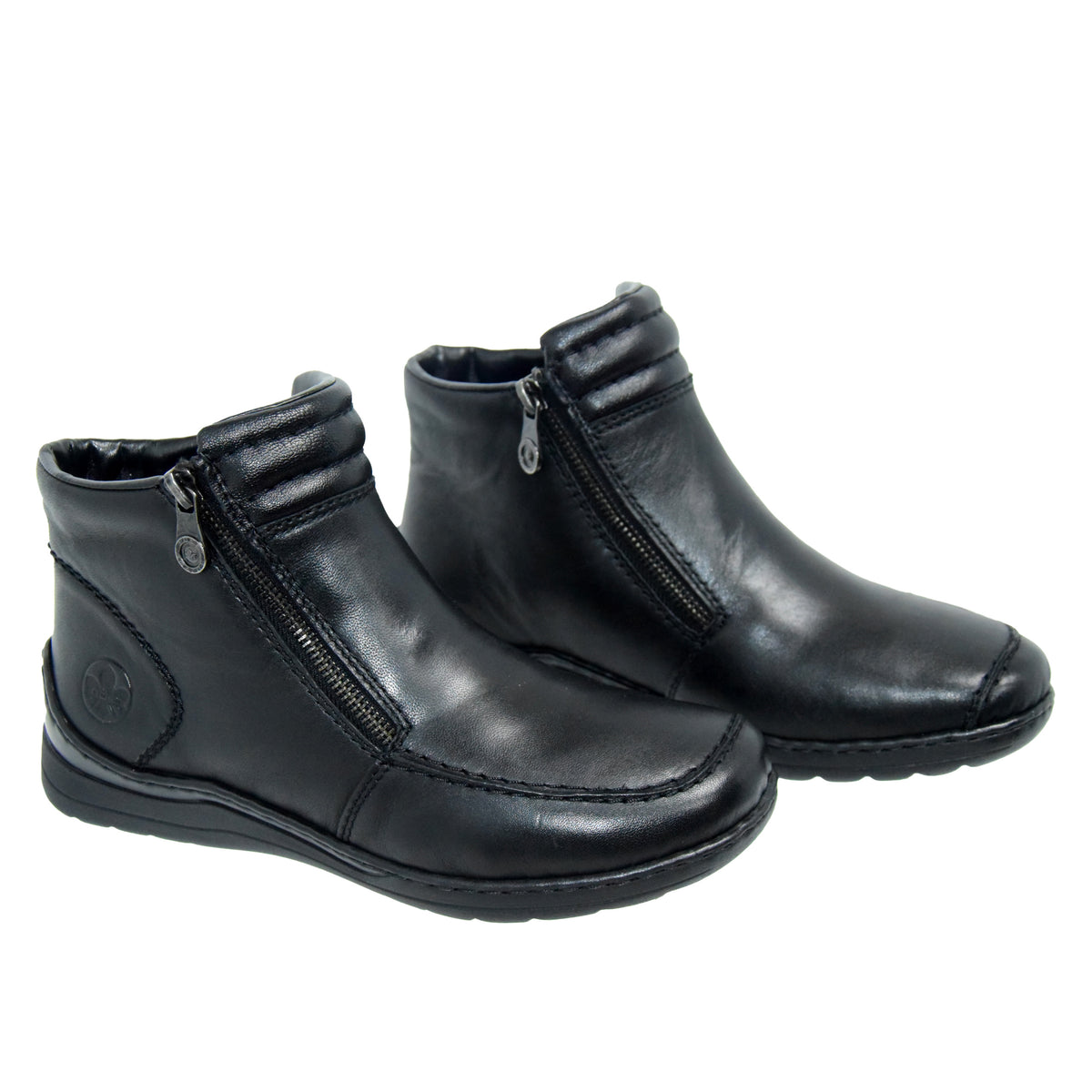 GHETE CASUAL DAMA RIEKER 48999-00 NEGRE - imagine 12
