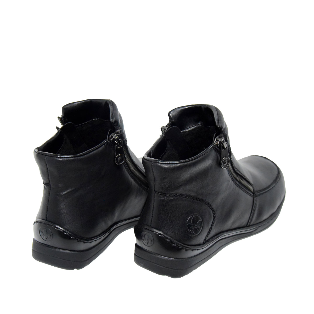 GHETE CASUAL DAMA RIEKER 48999-00 NEGRE - imagine 14