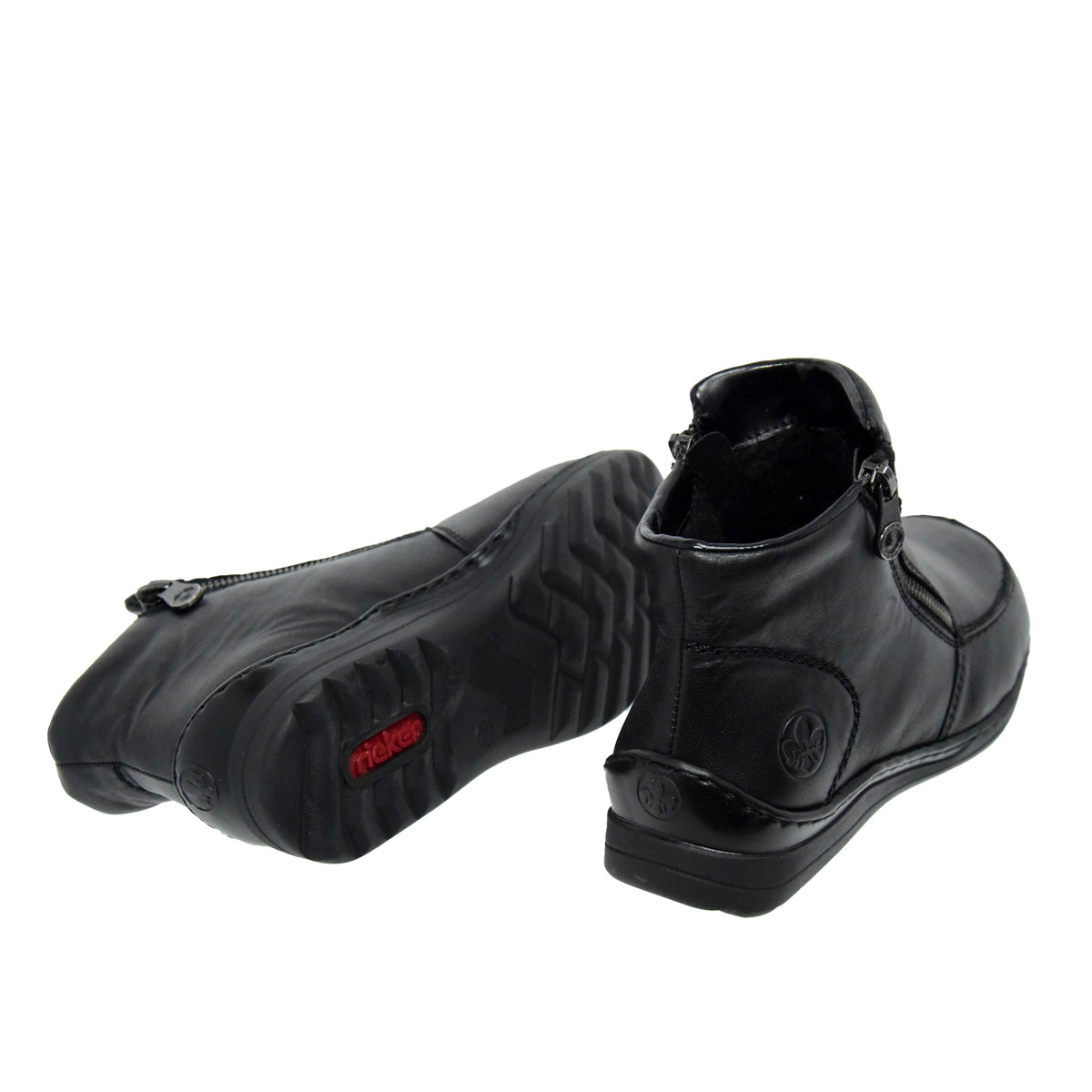 GHETE CASUAL DAMA RIEKER 48999-00 NEGRE - imagine 15