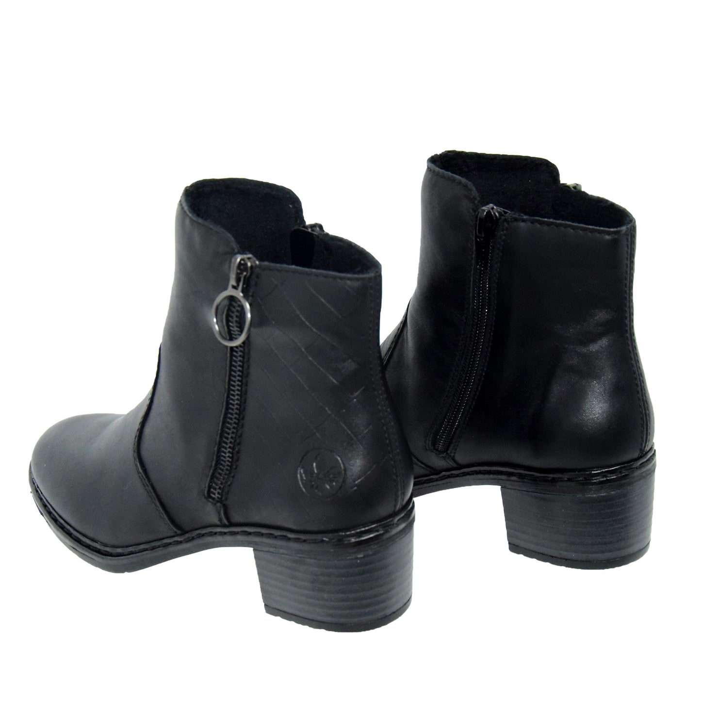 GHETE CASUAL DAMA RIEKER 70150-00 NEGRE