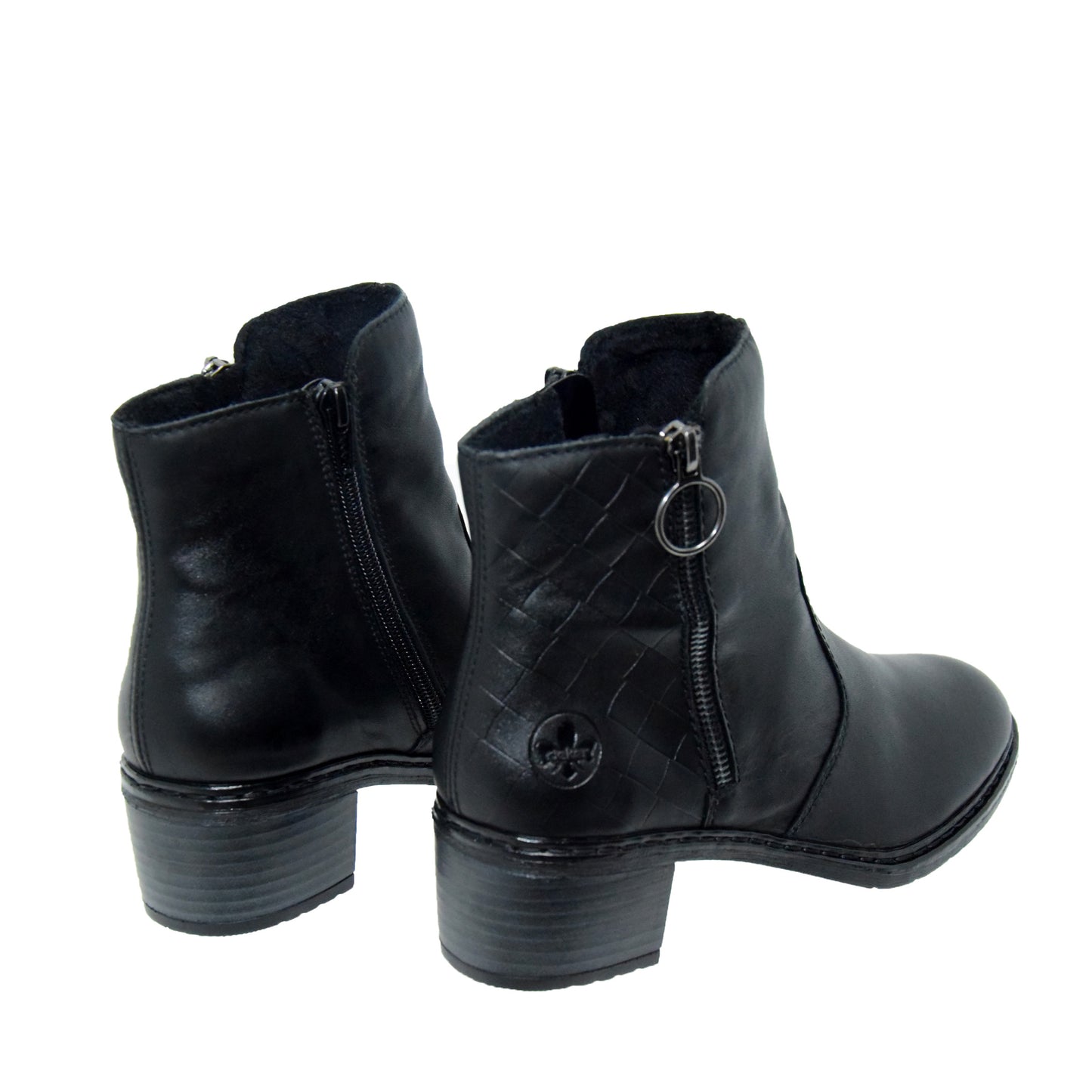 GHETE CASUAL DAMA RIEKER 70150-00 NEGRE