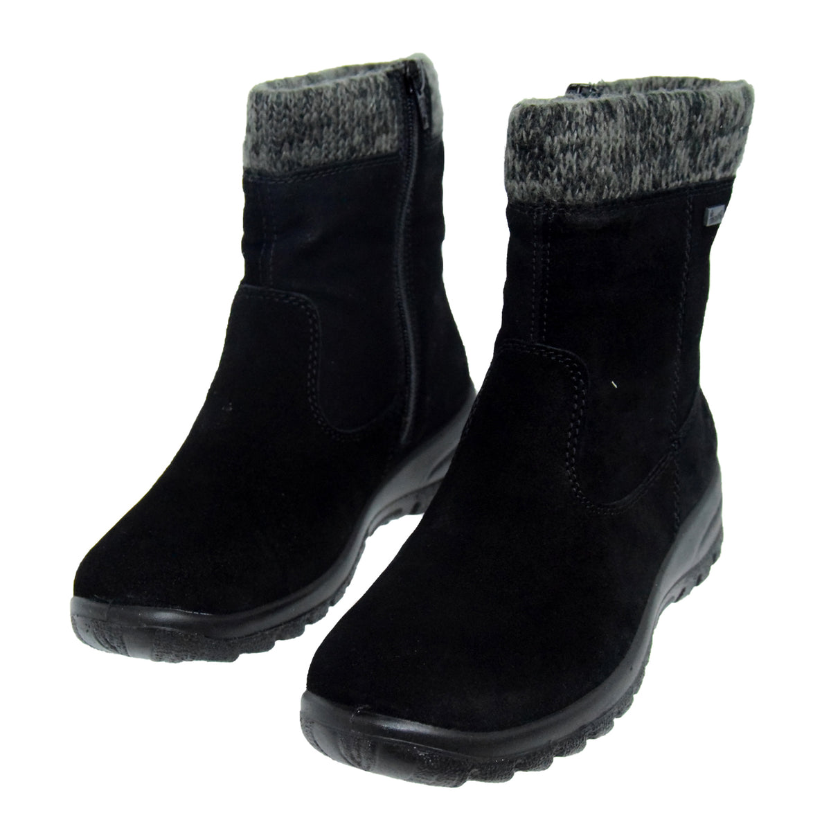 GHETE CASUAL DAMA RIEKER L7165-00 NEGRU VELUR - imagine 10