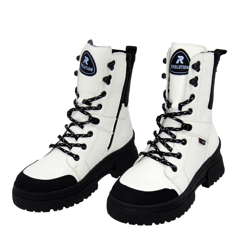 GHETE CASUAL DAMA RIEKER W0374-80 CREM - imagine 5