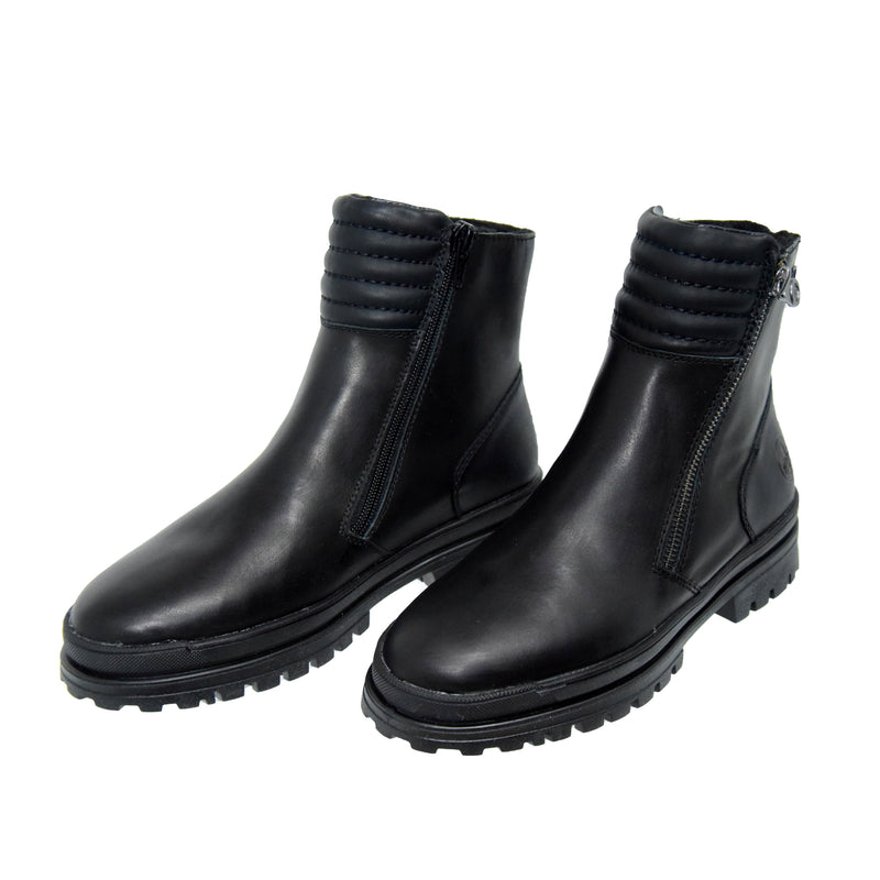 GHETE CASUAL DAMA RIEKER Z5452-00 NEGRE - imagine 5