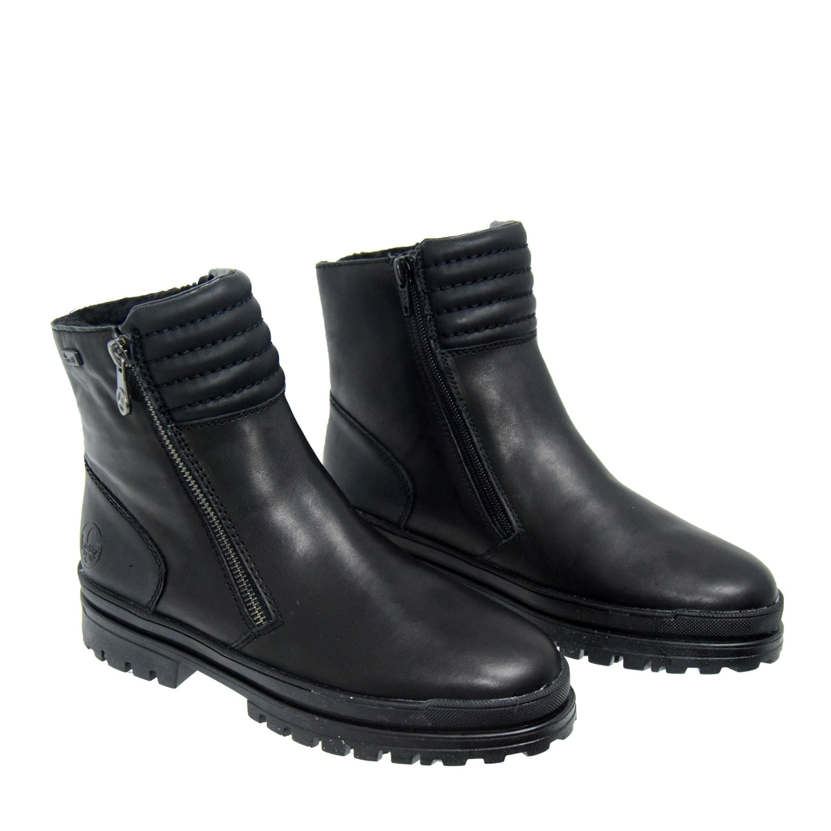 GHETE CASUAL DAMA RIEKER Z5452-00 NEGRE - imagine 6