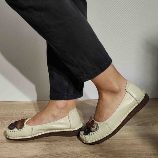 PANTOFI CASUAL DAMA FORMAZIONE 6630 OFF WHITE
