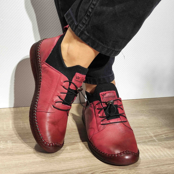 PANTOFI CASUAL DAMA FORMAZIONE 2051 BORDO - imagine 4