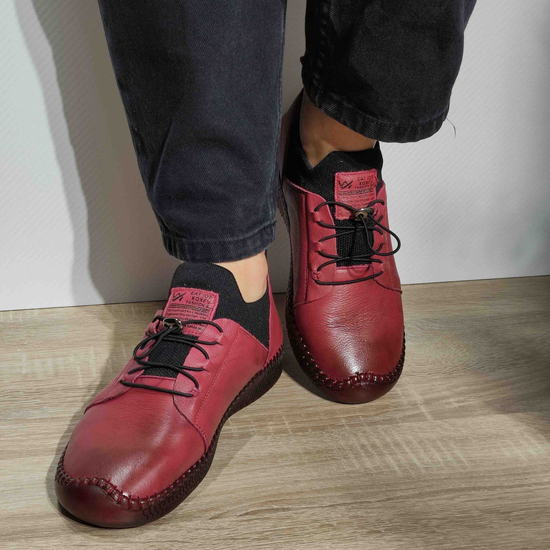 PANTOFI CASUAL DAMA FORMAZIONE 2051 BORDO - imagine 5