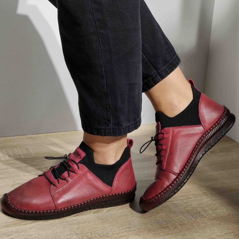 PANTOFI CASUAL DAMA FORMAZIONE 2051 BORDO - imagine 2